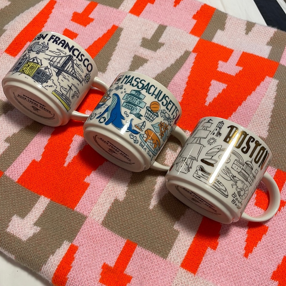 Starbucks Been There Series - 3 Mugs (San Fran, Massachusetts, Boston)
